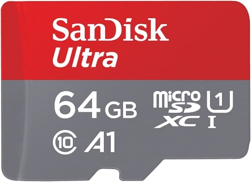 Picture of SanDisk 64GB Ultra microSDXC UHS-I Memory Card with Adapter